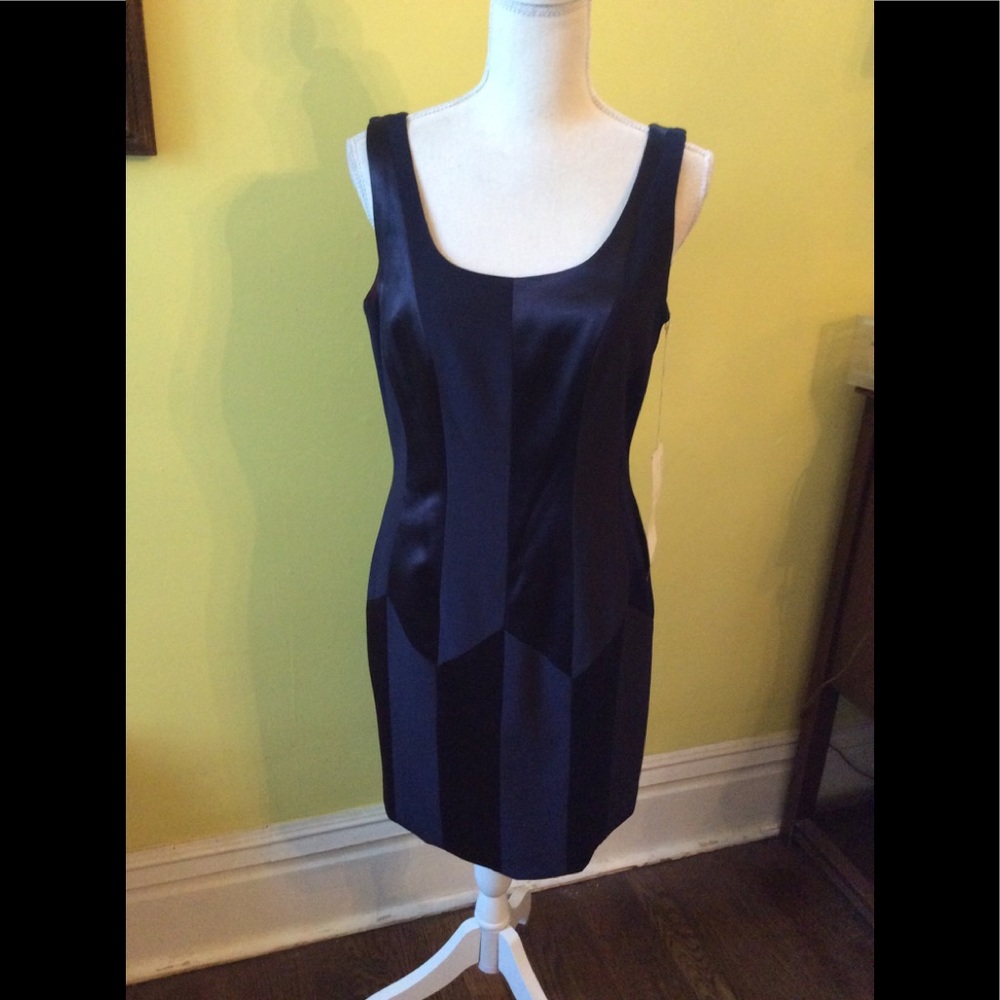 Kenar NWT Vintage Elegant Sleeveless Navy Dress  8